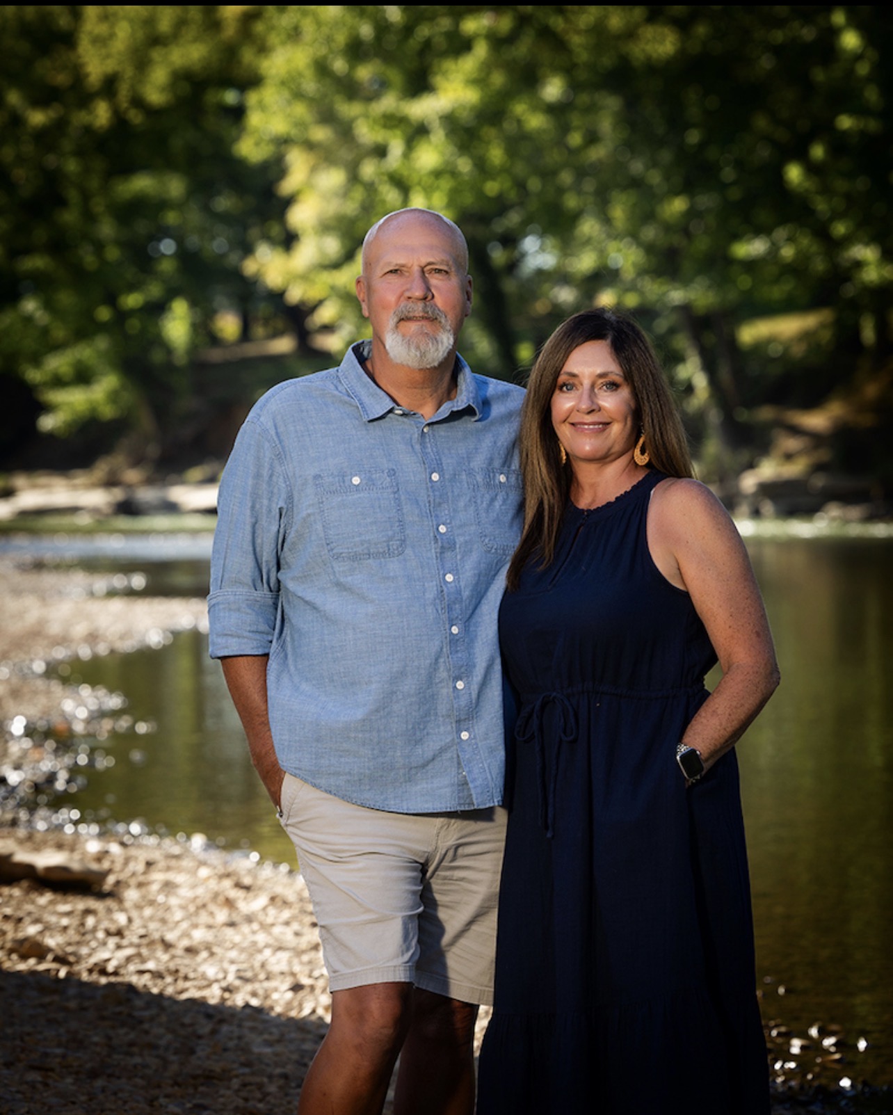 The owners of Crazy Horse Recreational Park on the riverbank