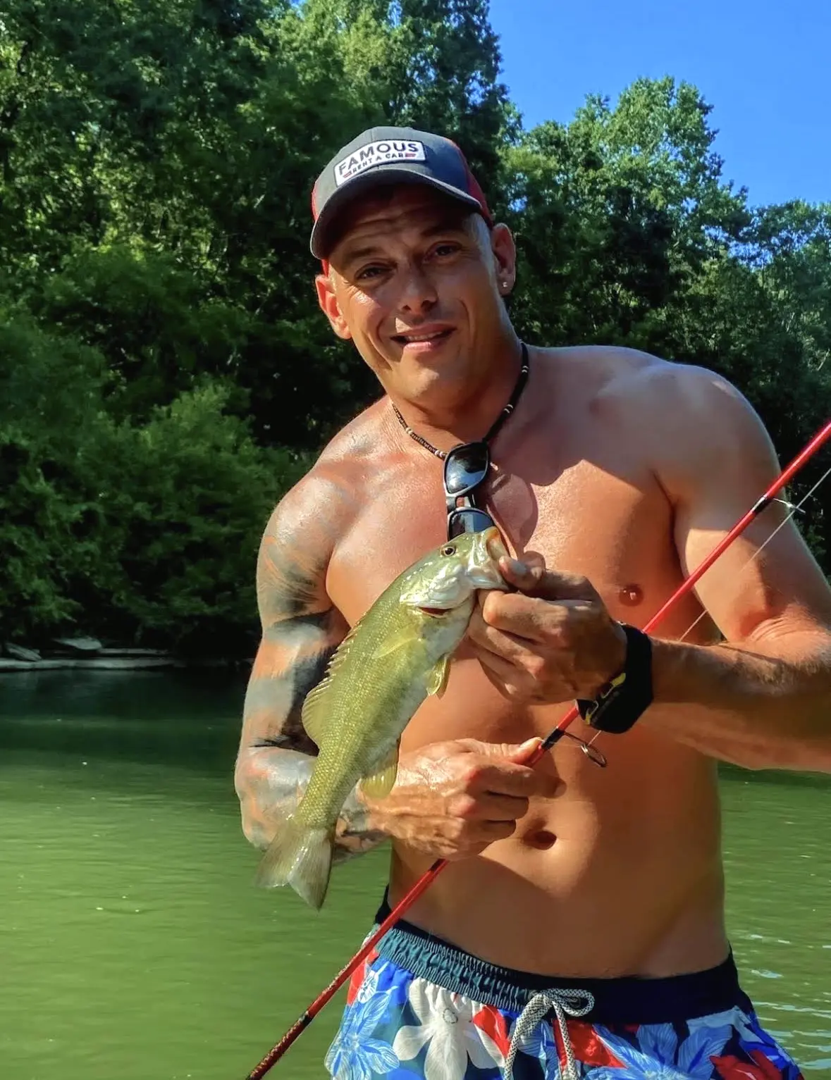 A Buffalo River smallmouth bass catch
